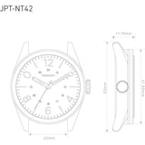 Tsovet JPT-NT42 Steel & Matte Black Watch | Black Rubber