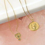 Awe Inspired Medusa Necklace | Box Chain