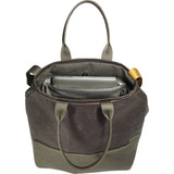 Cote&Ciel Kalix Large Feldspath Coated Canvas Tote Bag | Puce/Olive Green 28324