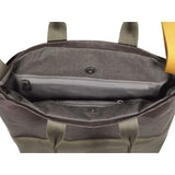 Cote&Ciel Kalix Large Feldspath Coated Canvas Tote Bag | Puce/Olive Green 28324