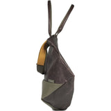 Cote&Ciel Kalix Large Feldspath Coated Canvas Tote Bag | Puce/Olive Green 28324