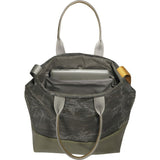 Cote&Ciel Kalix Large Granite Canvas Tote Bag | Galena/Olive Green 28325