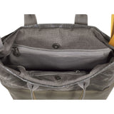 Cote&Ciel Kalix Large Granite Canvas Tote Bag | Galena/Olive Green 28325