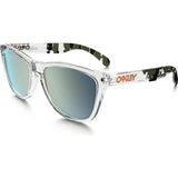 Oakley Lifestyle Frogskins Clear Camo Sunglasses | Emerald Iridium 24-436