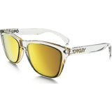 Oakley Lifestyle Frogskins Crystal Clear Sunglasses | 24K Gold Iridium OO9013-A4