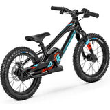 Mondraker Grommy 16 Kid's E-Balance-Bike | Black/Flame Red/Light Blue