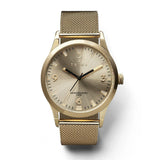 Triwa Sort of Black Gold Watch | Gold Mesh