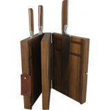 Mono Sarah Wiener Knife Block w/ Cutting Board | Walnut Wood