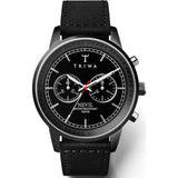 Triwa Midnight Nevil Watch | Black Sewn Classic NEST111-SC010112