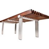 Modernica Case Study Museum Bench 4Ft Chair | Brazilian Walnut /Metal