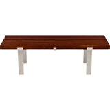 Modernica Case Study Museum Bench 4Ft Chair | Brazilian Walnut /Metal