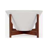 Modernica Case Study Large Apex with Wood Stand | White CER-W-APX-19-9.5-BWA-WHT