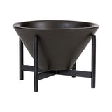 Modernica Case Study Medium Apex with Metal Stand | Charcoal CER-W-APX-15-8-MET-CHR