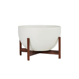 Modernica Ceramic Small Bowl Planter | White