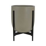 Modernica Case Study Small Bullet with Metal Stand | Pebble CER-W-BUL-12-13-MET-PEB