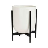 Modernica Case Study Small Bullet with Metal Stand | White CER-W-BUL-12-13-MET-WHT