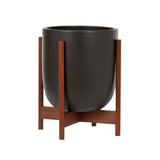 Modernica Ceramic Small Bullet Planter | Charcoal