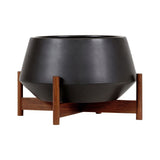 Modernica Case Study Diamond with Wood Stand | Charcoal CER-W-DIA-18-9.75-BWA-CHR