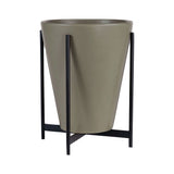 Modernica Case Study Large Funnel with Metal Stand | Pebble CER-W-FUN-15-18-MET-PEB