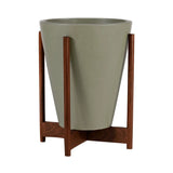 Modernica Ceramic Small Funnel Planter | Pebble