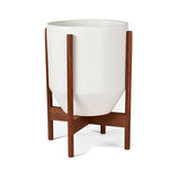 Modernica Case Study Small Walnut Hex With Wood Base Chair | Charcoal CER-W-HEX-11-13-BWA-CHR