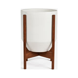 Modernica Case Study Small Walnut Hex With Wood Base Chair | Charcoal CER-W-HEX-11-13-BWA-CHR