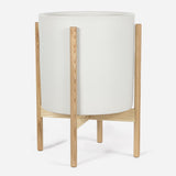 Modernica Ceramic X-Large Cylinder Planter | White