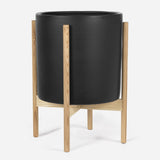 Modernica Ceramic X-Large Cylinder Planter | Charcoal