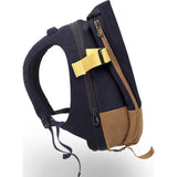 Cote et Ciel Isar Twin Touch Contrast Canvas Laptop Backpack | Deep Altantic Blue