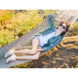 Yellow Leaf Cotton Rope Hammock | Montauk YL-CR-MK