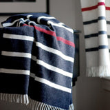 Faribault Nisswa Stripe Wool Throw | Natural 12196 50x72
