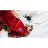 Faribault Northern Lights Wool Throw -Smoke BTEWGY1892