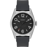 Tsovet JPT-NT42 Steel & Matte Black Watch | Black Rubber NT111040-45