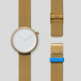 bulbul Ore 08 Men's Watch | Matte Gold Steel on Gold Mesh