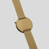 bulbul Ore 08 Men's Watch | Matte Gold Steel on Gold Mesh