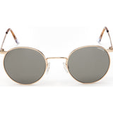 Randolph Engineering P-3 23K Gold Plated Sunglasses | Gray Glass Skull