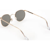 Randolph Engineering P-3 23K Gold Plated Sunglasses | Gray Polarized Glass Skull