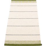 Pappelina Belle Woven Plastic Washable Rug With Double Folded Hemmed Edge