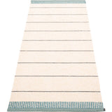 Pappelina Belle Woven Plastic Washable Rug With Double Folded Hemmed Edge
