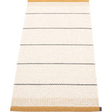 Pappelina Belle Woven Plastic Washable Rug With Double Folded Hemmed Edge