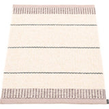 Pappelina Belle Woven Plastic Washable Rug With Double Folded Hemmed Edge