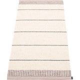 Pappelina Belle Woven Plastic Washable Rug With Double Folded Hemmed Edge