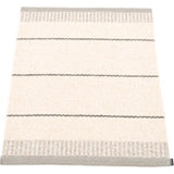 Pappelina Belle Woven Plastic Washable Rug With Double Folded Hemmed Edge