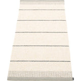 Pappelina Belle Woven Plastic Washable Rug With Double Folded Hemmed Edge