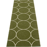 Pappelina Boo Woven Plastic Washable Rug With Double Folded Hemmed Edge