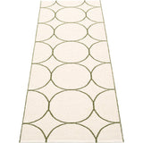 Pappelina Boo Woven Plastic Washable Rug With Double Folded Hemmed Edge