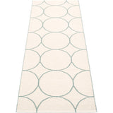 Pappelina Boo Woven Plastic Washable Rug With Double Folded Hemmed Edge