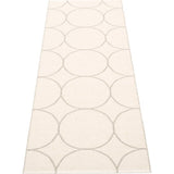 Pappelina Boo Woven Plastic Washable Rug With Double Folded Hemmed Edge