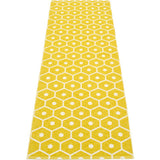 Pappelina Honey Woven Plastic Washable Rug With Double Folded Hemmed Edge