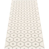 Pappelina Honey Woven Plastic Washable Rug With Double Folded Hemmed Edge